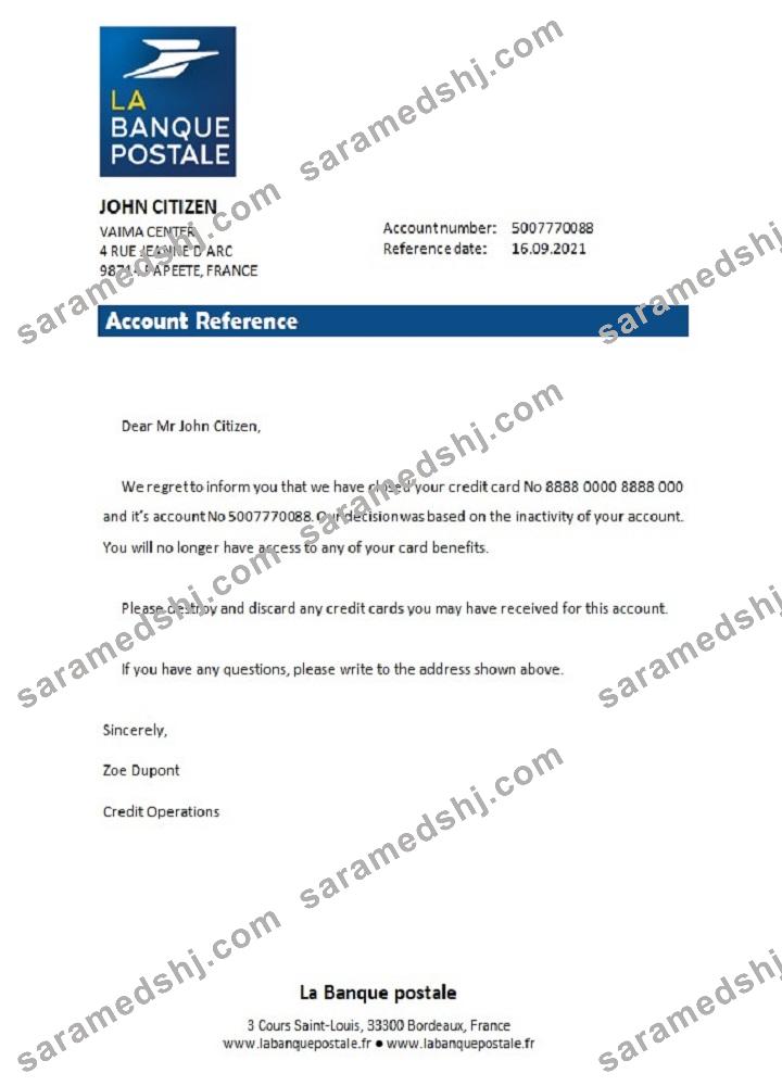 France_La Banque Postale_closure reference